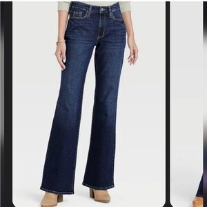 Women's High-Rise Flare Jeans - Universal Thread™ Medium Wash 6 Long